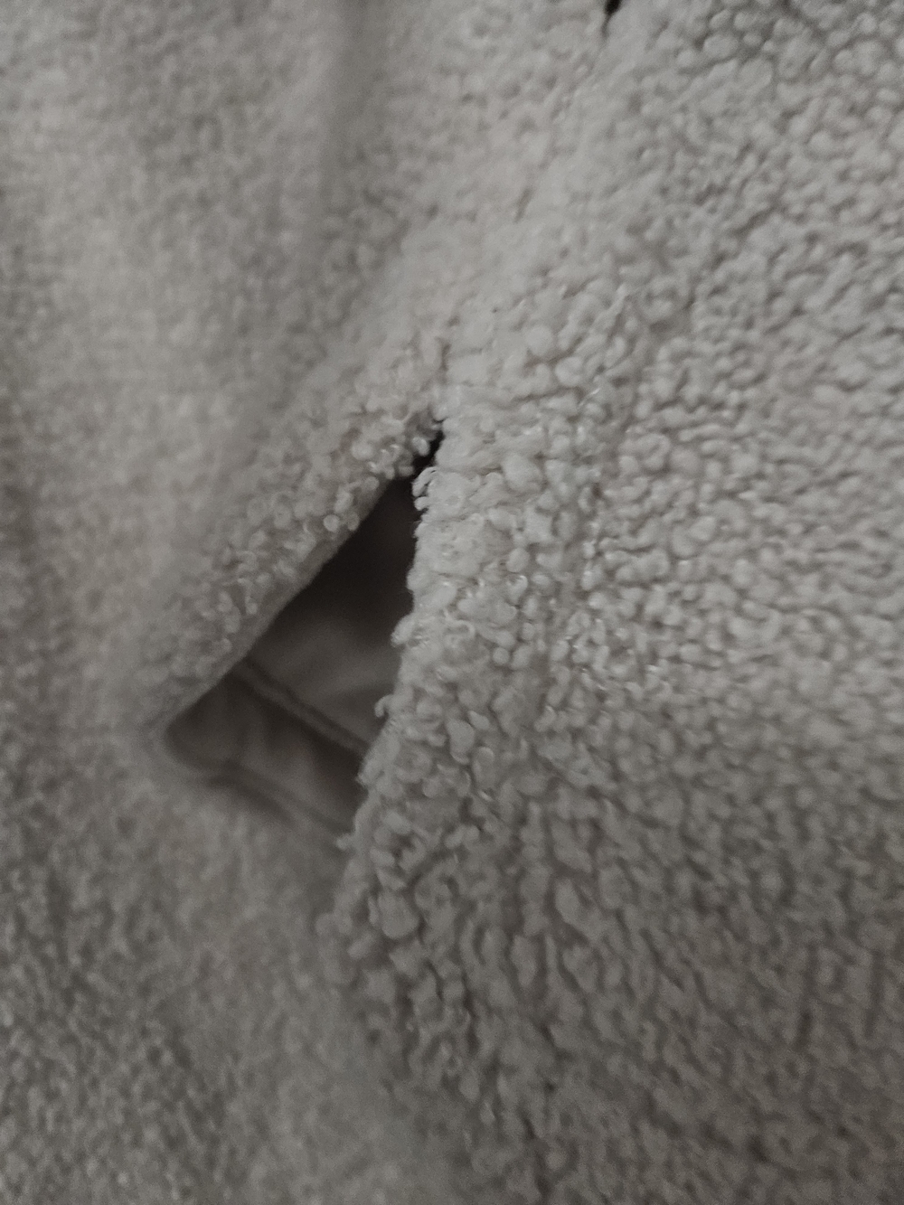 Abercrombie & Fitch Off-White Sherpa Shacket - Picture 8 of 10